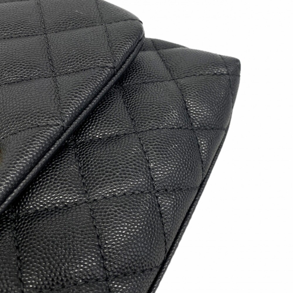 Chanel Matelassé Chain Shoulder Bag with Coco Handle, Caviar Leather, Black, ... - Picture 10 of 12